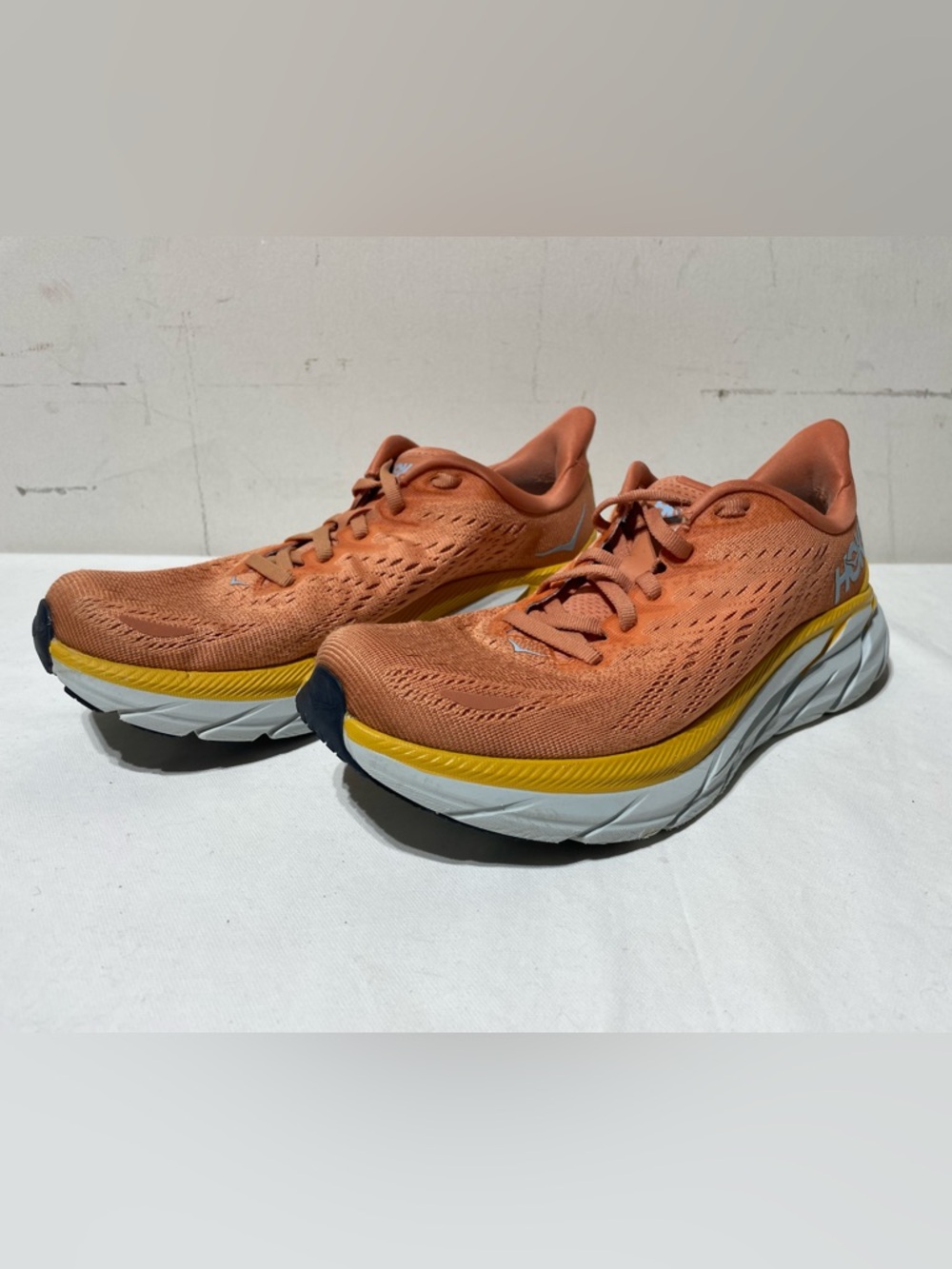 HOKA Clifton 8 Womens 7 Wide SBSCR Orange 1121375 Running Shoes Comfort - Picture 10 of 15